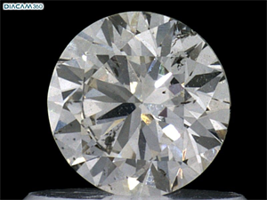 Picture of Natural Diamond 0.53 Carats, Round with Very Good Cut, J Color, SI2 Clarity and Certified by IGI