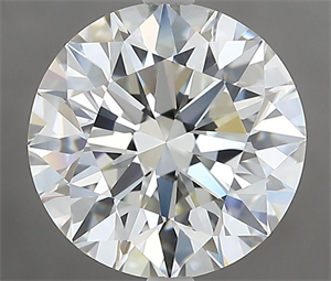 Picture of Natural Diamond 2.90 Carats, Round with Excellent Cut, K Color, IF Clarity and Certified by GIA