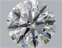 Natural Diamond 1.90 Carats, Round with Excellent Cut, D Color, SI1 Clarity and Certified by GIA