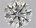 Natural Diamond 2.50 Carats, Round with Excellent Cut, I Color, IF Clarity and Certified by IGI