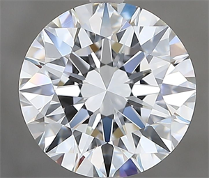 Picture of Natural Diamond 2.50 Carats, Round with Excellent Cut, F Color, VVS2 Clarity and Certified by GIA