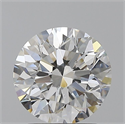 Natural Diamond 2.01 Carats, Round with Excellent Cut, F Color, SI1 Clarity and Certified by GIA