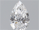 Natural Diamond 0.50 Carats, Pear with  Cut, D Color, VVS2 Clarity and Certified by GIA