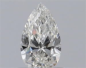 Picture of Natural Diamond 0.51 Carats, Pear with  Cut, H Color, SI1 Clarity and Certified by GIA