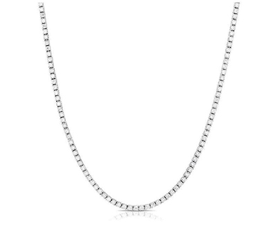 43cm, 5.5 carats D VS1, Ideal-Cut. Lab diamonds,tennis necklace