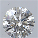 Natural Diamond 0.60 Carats, Round with Excellent Cut, H Color, I1 Clarity and Certified by GIA