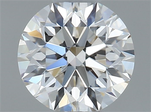 Picture of Natural Diamond 0.40 Carats, Round with Excellent Cut, H Color, VVS1 Clarity and Certified by GIA