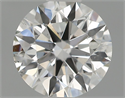 Natural Diamond 0.54 Carats, Round with Excellent Cut, H Color, SI1 Clarity and Certified by IGI