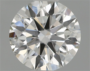 Picture of Natural Diamond 0.54 Carats, Round with Excellent Cut, H Color, SI1 Clarity and Certified by IGI