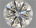 Natural Diamond 0.50 Carats, Round with Excellent Cut, I Color, IF Clarity and Certified by IGI