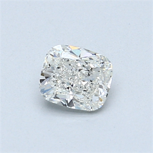0.50 Carats, Cushion Diamond with  Cut, I Color, SI1 Clarity and Certified by GIA