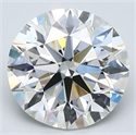 Natural Diamond 2.50 Carats, Round with Excellent Cut, J Color, VS1 Clarity and Certified by GIA