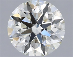 Picture of Natural Diamond 0.41 Carats, Round with Excellent Cut, J Color, VS1 Clarity and Certified by GIA