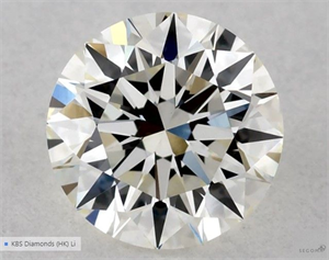 Picture of Natural Diamond 0.60 Carats, Round with Excellent Cut, K Color, VVS2 Clarity and Certified by GIA