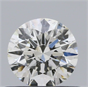 Natural Diamond 0.51 Carats, Round with Excellent Cut, J Color, SI1 Clarity and Certified by GIA