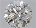 Natural Diamond 1.70 Carats, Round with Excellent Cut, G Color, SI2 Clarity and Certified by GIA