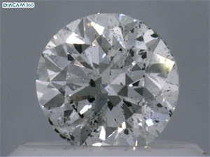 Picture of Natural Diamond 0.42 Carats, Round with Good Cut, F Color, SI2 Clarity and Certified by IGI