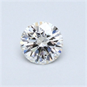 Natural Diamond 0.41 Carats, Round with Excellent Cut, F Color, SI1 Clarity and Certified by GIA