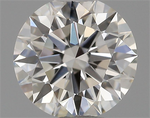 Picture of Natural Diamond 0.41 Carats, Round with Excellent Cut, H Color, IF Clarity and Certified by GIA