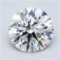 Natural Diamond 1.54 Carats, Round with Excellent Cut, G Color, VVS2 Clarity and Certified by GIA