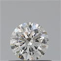 Natural Diamond 0.40 Carats, Round with Excellent Cut, H Color, SI1 Clarity and Certified by GIA