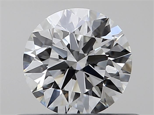 Picture of Natural Diamond 0.40 Carats, Round with Excellent Cut, H Color, IF Clarity and Certified by GIA