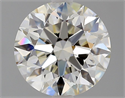 Natural Diamond 2.04 Carats, Round with Excellent Cut, J Color, VVS1 Clarity and Certified by GIA