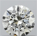 Natural Diamond 0.45 Carats, Round with Excellent Cut, J Color, VS1 Clarity and Certified by IGI