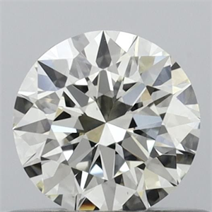 Picture of Natural Diamond 0.45 Carats, Round with Excellent Cut, J Color, VS1 Clarity and Certified by IGI