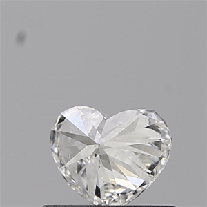 Picture of 0.38 Carats, HEART Diamond with  Cut, G Color, VVS2 Clarity and Certified by GIA