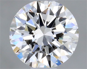 Picture of Natural Diamond 0.41 Carats, Round with Excellent Cut, F Color, VS2 Clarity and Certified by GIA