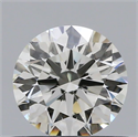 Natural Diamond 0.57 Carats, Round with Excellent Cut, K Color, VS2 Clarity and Certified by GIA