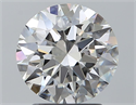 Natural Diamond 2.13 Carats, Round with Excellent Cut, H Color, SI1 Clarity and Certified by GIA