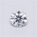 Natural Diamond 0.42 Carats, Round with Very Good Cut, F Color, I1 Clarity and Certified by GIA