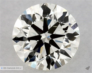 Picture of Natural Diamond 0.40 Carats, Round with Very Good Cut, J Color, SI1 Clarity and Certified by GIA