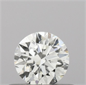 Natural Diamond 0.40 Carats, Round with Excellent Cut, I Color, VVS2 Clarity and Certified by IGI