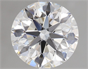 Natural Diamond 2.01 Carats, Round with Excellent Cut, F Color, VVS2 Clarity and Certified by GIA