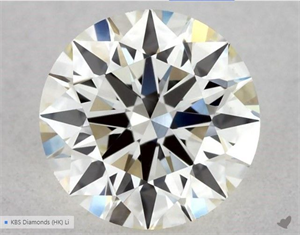 Picture of Natural Diamond 0.50 Carats, Round with Excellent Cut, K Color, VVS2 Clarity and Certified by GIA