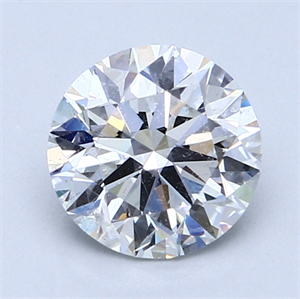 1.70 Carats, Round Diamond with Excellent Cut, E Color, SI1 Clarity and Certified by GIA