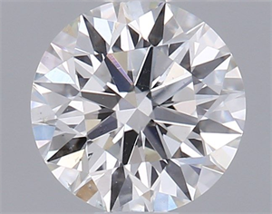 Picture of Natural Diamond 0.42 Carats, Round with Excellent Cut, I Color, SI1 Clarity and Certified by GIA