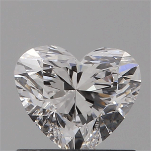 0.50 Carats, HEART Diamond with  Cut, F Color, SI1 Clarity and Certified by GIA