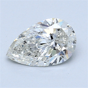 1.00 Carats, Pear Diamond with  Cut, G Color, SI2 Clarity and Certified by GIA