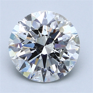 2.00 Carats, Round Diamond with Excellent Cut, H Color, SI2 Clarity and Certified by GIA