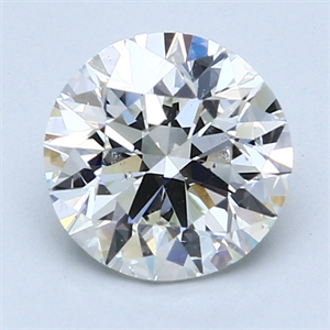 2.00 Carats, Round Diamond with Very Good Cut, I Color, SI1 Clarity and Certified by GIA