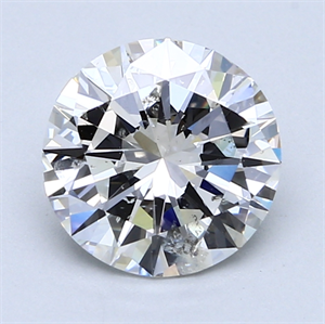 2.08 Carats, Round Diamond with Very Good Cut, G Color, SI2 Clarity and Certified by GIA