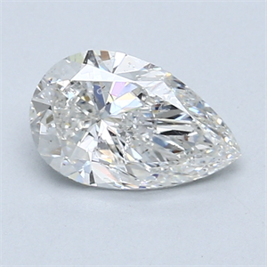 0.96 Carats, Pear Diamond with  Cut, F Color, SI2 Clarity and Certified by GIA