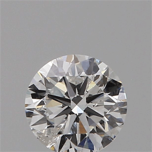 0.32 Carats, ROUND Diamond with GD Cut, F Color, I2 Clarity and Certified by GIA