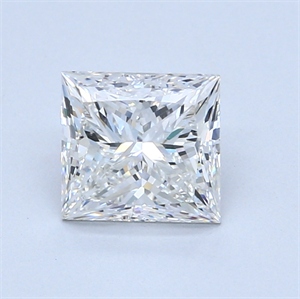 1.70 Carats, Princess Diamond with  Cut, H Color, SI2 Clarity and Certified by GIA