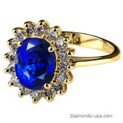 Kate Middleton 1.90 CT Sapphire engagement ring