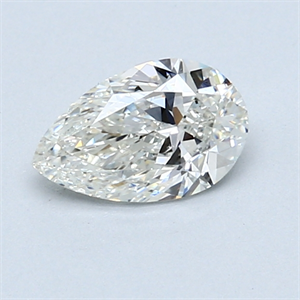0.72 Carats, Pear Diamond with  Cut, I Color, SI1 Clarity and Certified by GIA